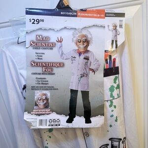 Mad Scientist Kids Costume - White and Black